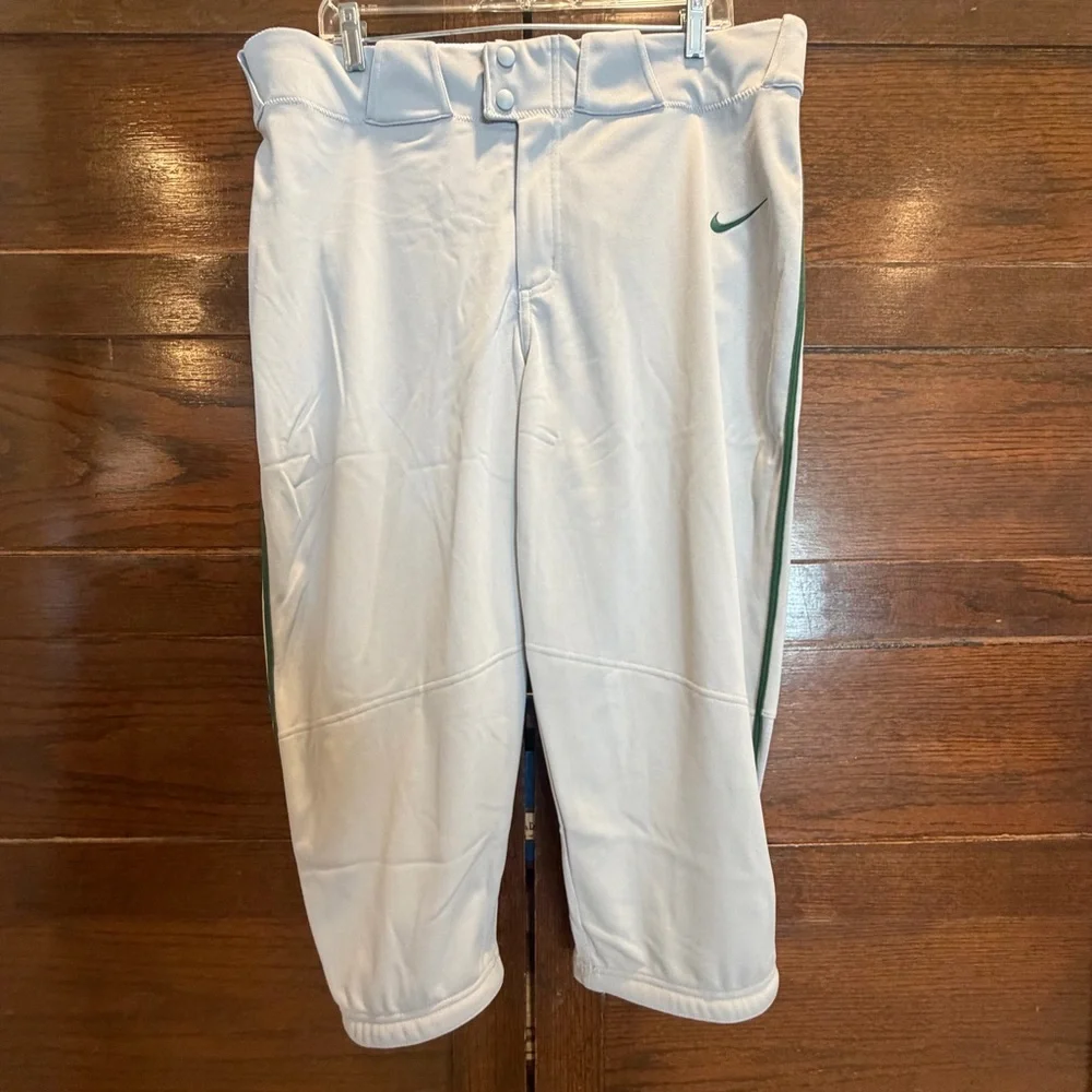 NWT Nike Men's XL baseball pants green grey athletic team engineered uniform